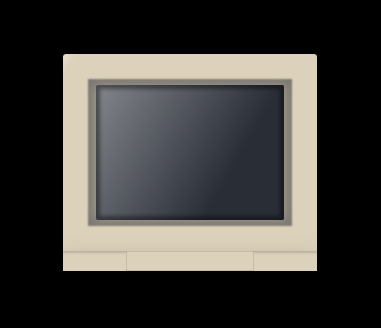 Img of an old CRT monitor made in Pure CSS